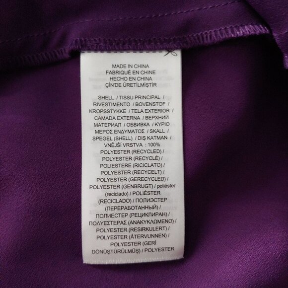 Lauren Ralph Lauren Striped Georgette One-Shoulder Dress Asymmetric 18 - Picture 12 of 13